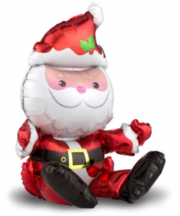 Сидячая фольгированная фигура "Дед Мороз" 
