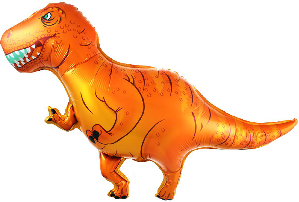 Фигура из фольги с гелием "Динозавр Ти-Рекс" 104 см.