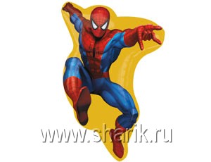 Фигура из фольги с гелием "Человек паук" 84 см.