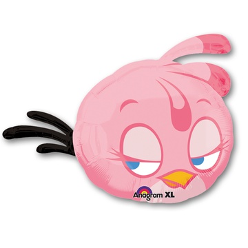Шар с гелием "Розовая птичка" Angry Birds 63 см.