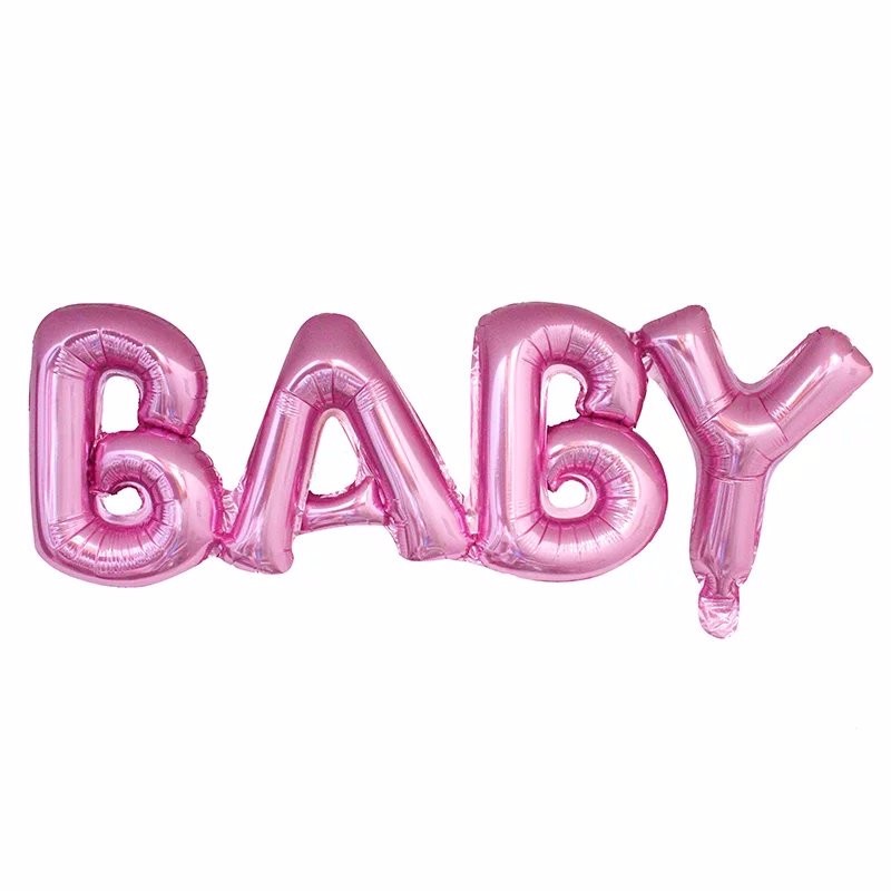 Надпись "BABY" розовая