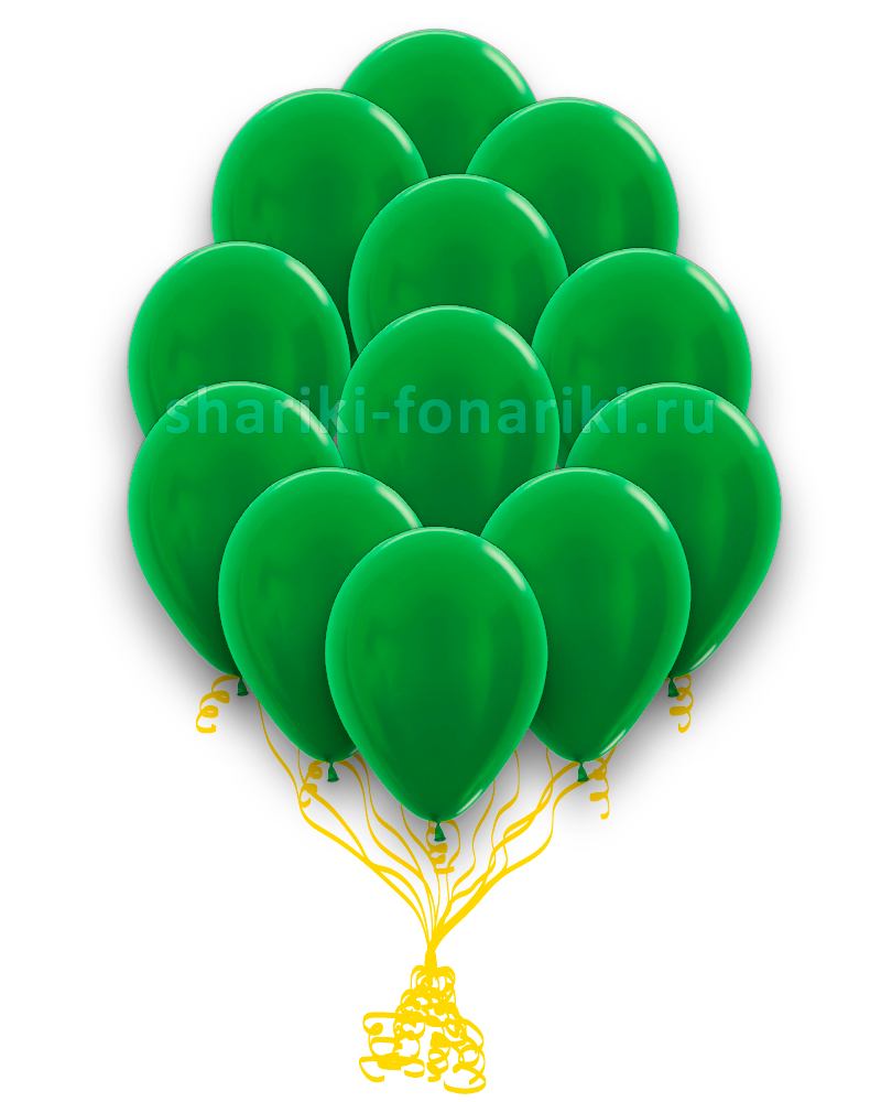 Шар латексный весенне-зеленый 30 см. металлик