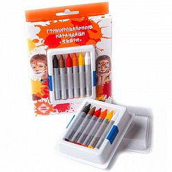 Гримировальные карандаши, Звери, 6 цветов