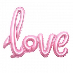 Надпись "Love", Розовый 107 см.
