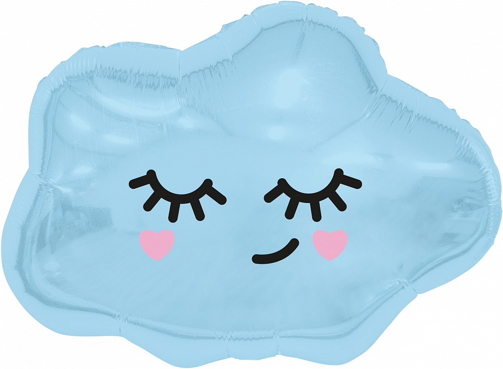 Фигура из фольги с гелием Облачко, голубое 69 см.(Agura)